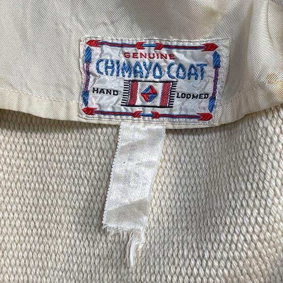 Vintage 1940’s Woven Wool Chimayo Jacket Hand Loomed New Mexico, S/M - Picture 3 of 15